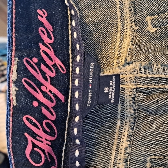 Tommy Hilfiger girls dark wash jeans size 16 - Picture 5 of 7